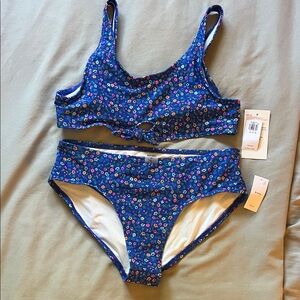 Old Navy Kids Swim Bikini - Blue Floral